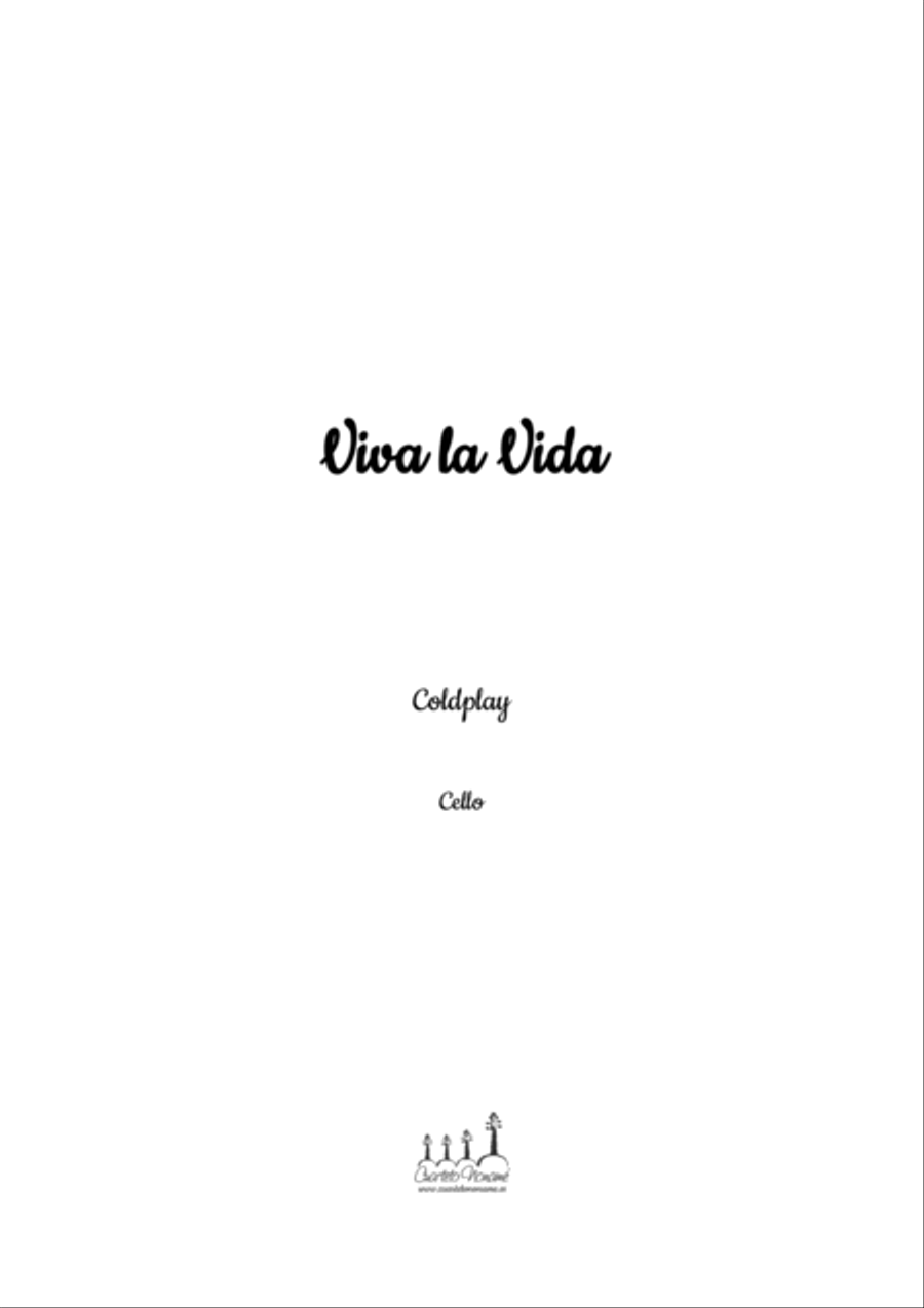 Viva La Vida String Quartet scores gallery preview page 3