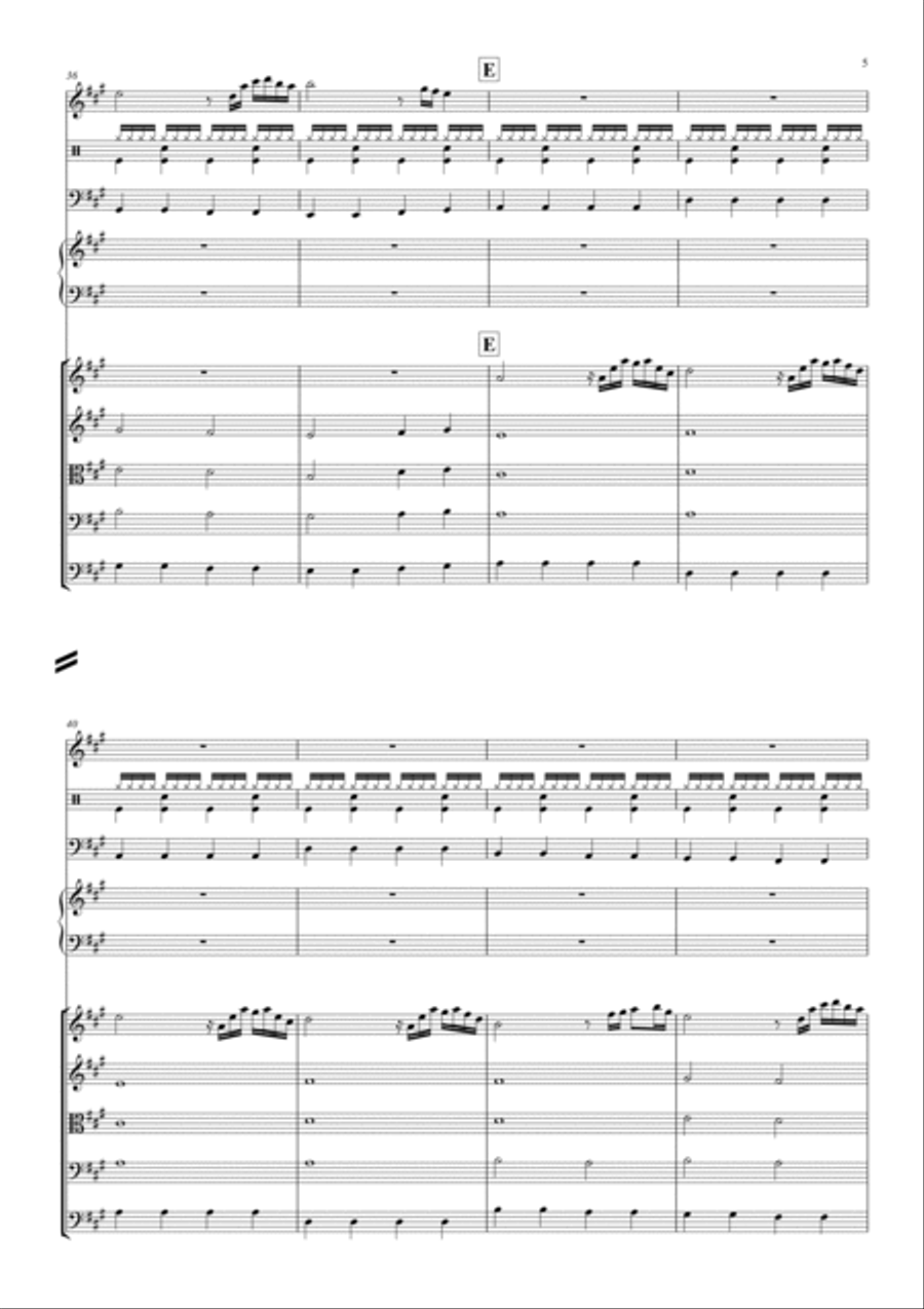 Fantasia Veneziana in A maggiore Full Orchestra scores gallery preview page 5