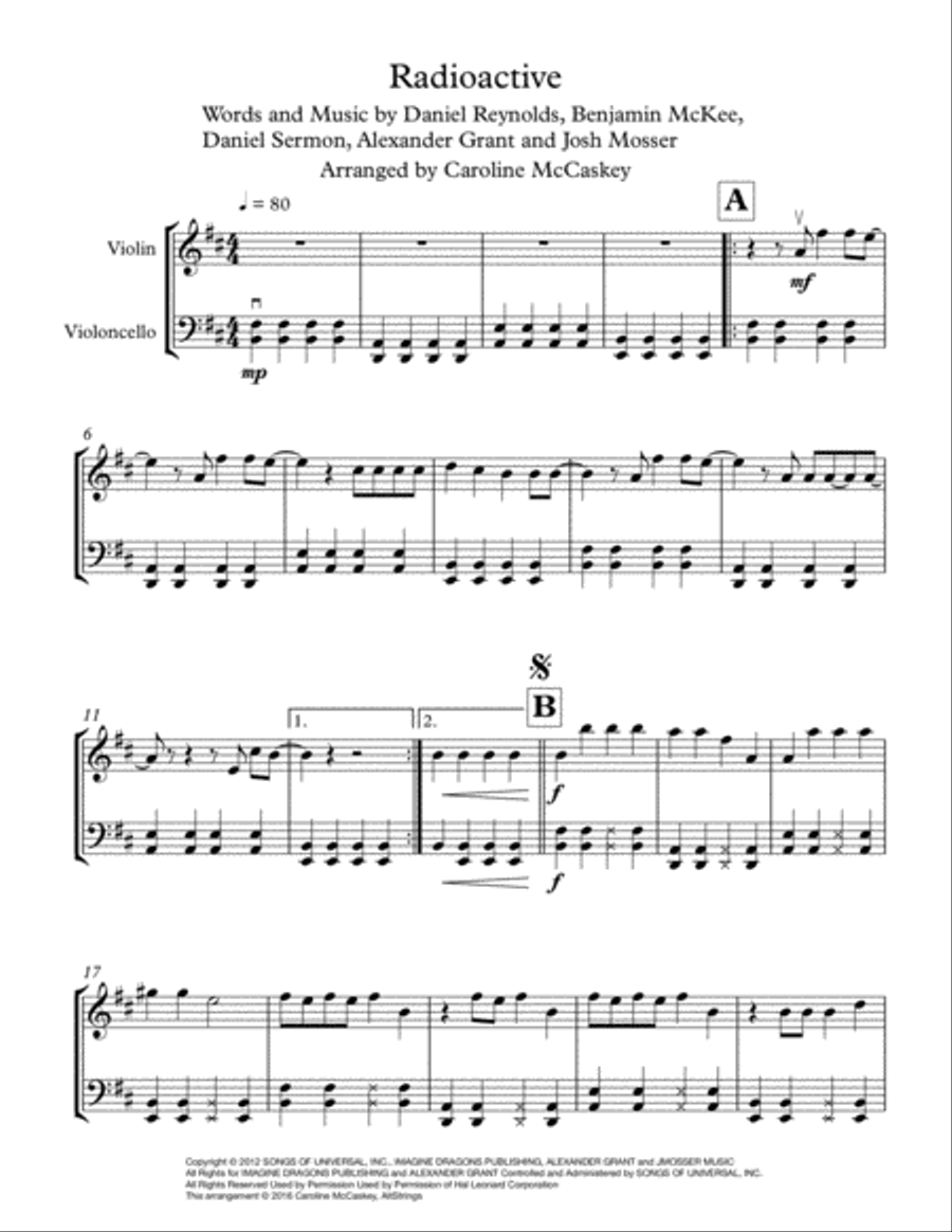 Radioactive String Duet scores gallery preview page 3