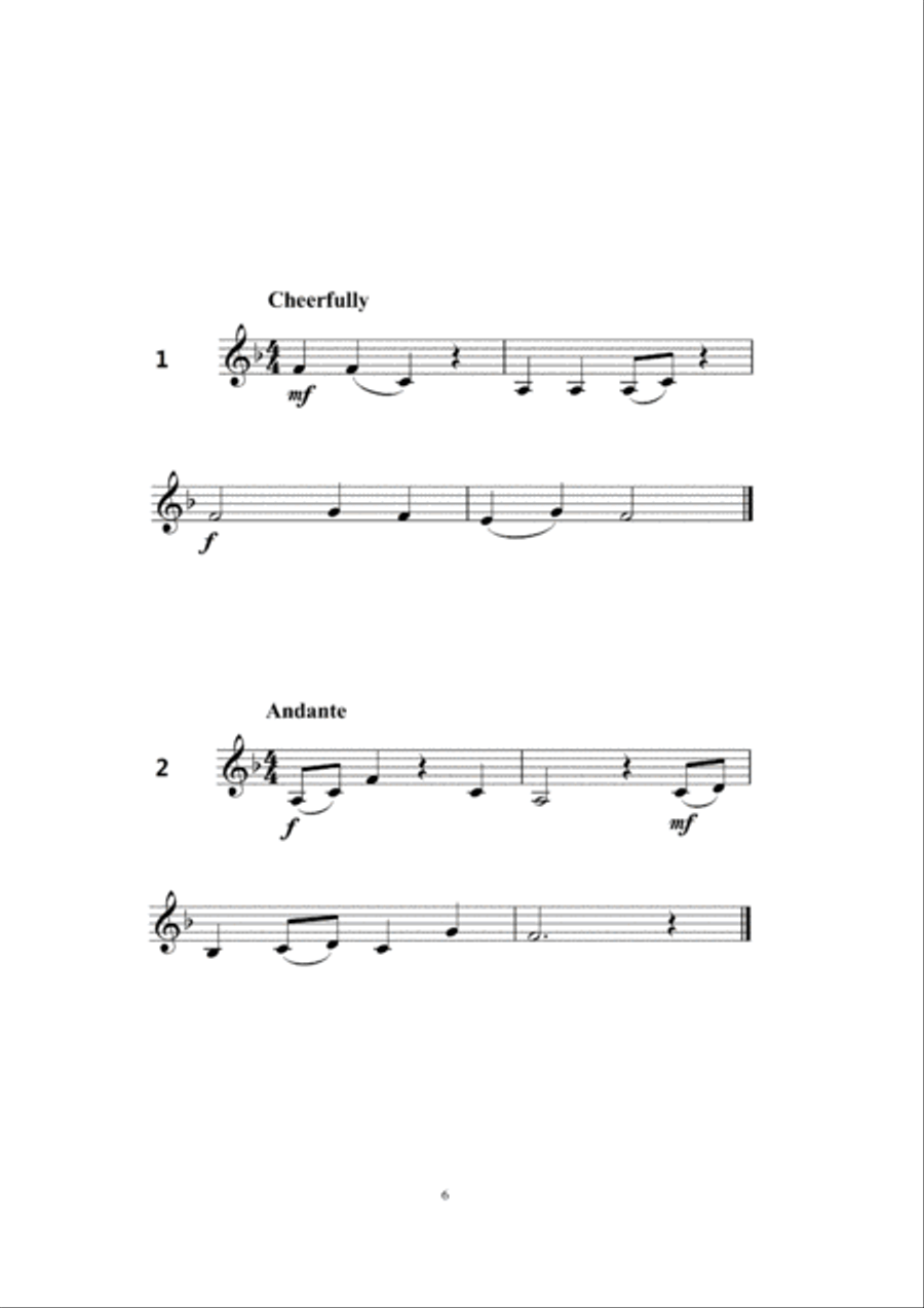 Grade 1 Clarinet Sight Reading Intensive Exercise Clarinet Solo scores gallery preview page 4