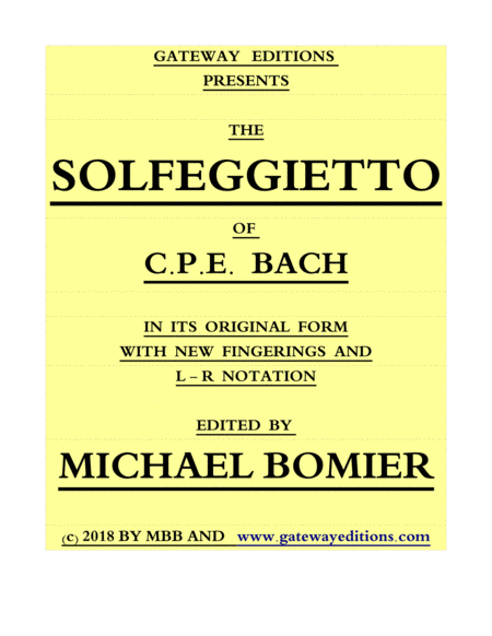 Solfegietto of CPE Bach image number null