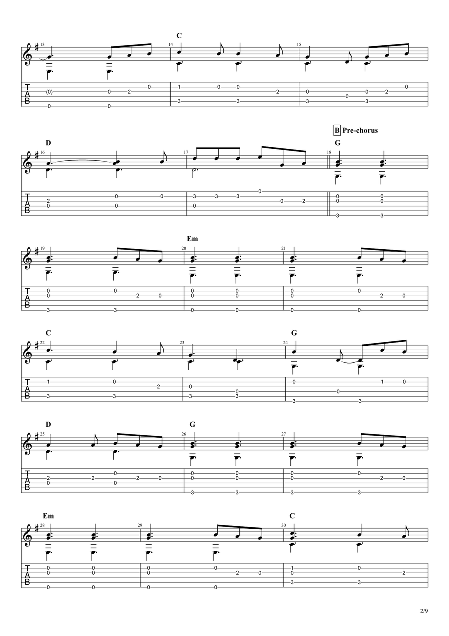 Perfect Acoustic Guitar scores gallery preview page 2