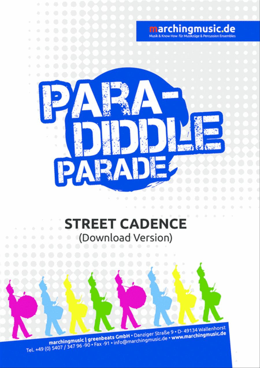 PARADIDDLE PARADE Street Cadence Drum Set scores gallery preview page 1