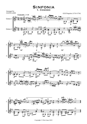 Pergolesi Sinfonia (for guitar duet)