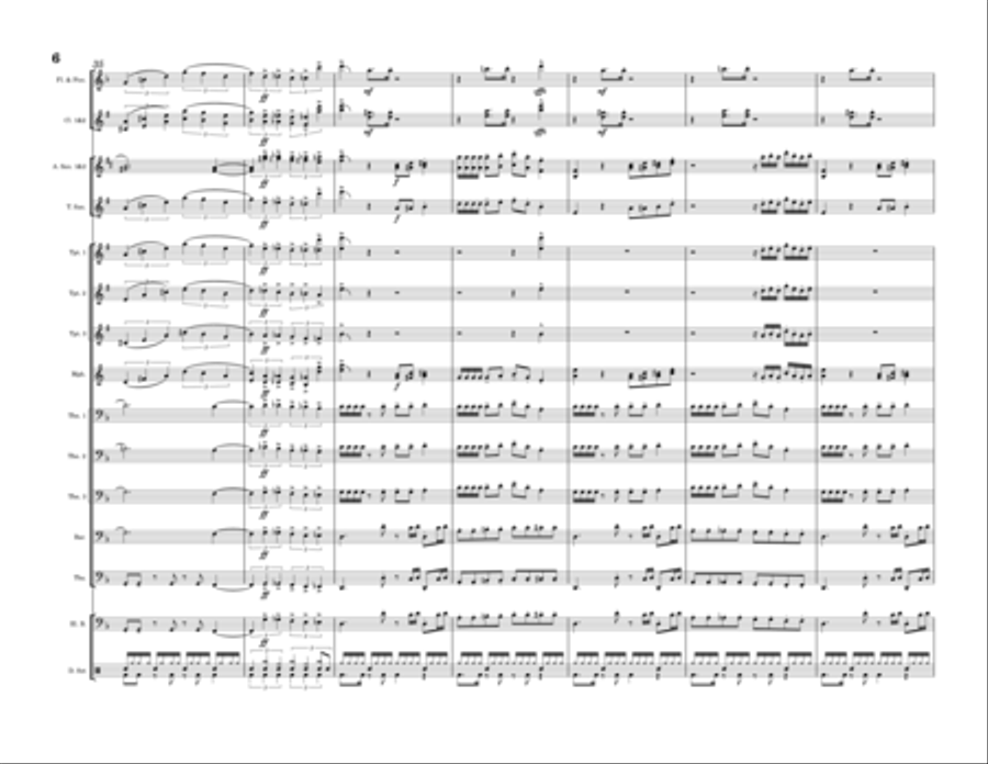 Walk The Dinosaur Marching Band scores gallery preview page 6