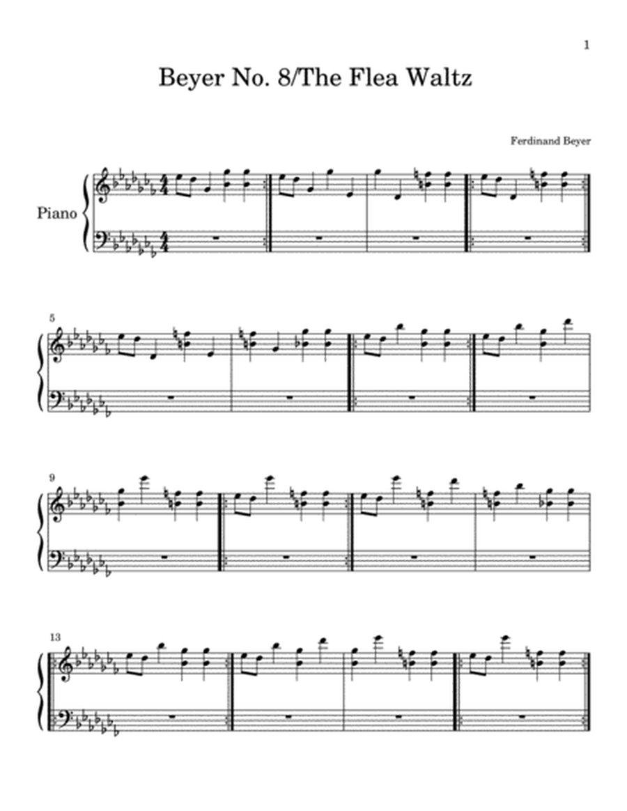 Ferdinand Beyer - Beyer No.8 ( Piano Solo) image number null