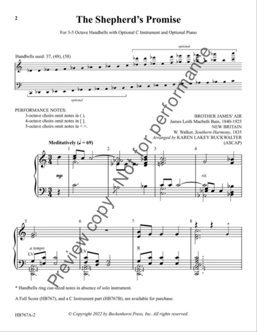 The Shepherd's Promise 5-Octaves scores gallery preview page 3