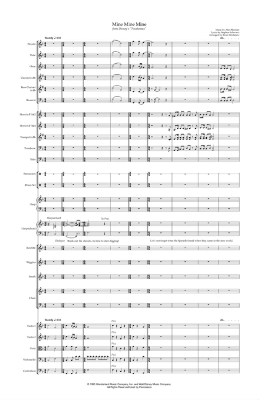 Mine, Mine, Mine Full Orchestra scores gallery preview page 3