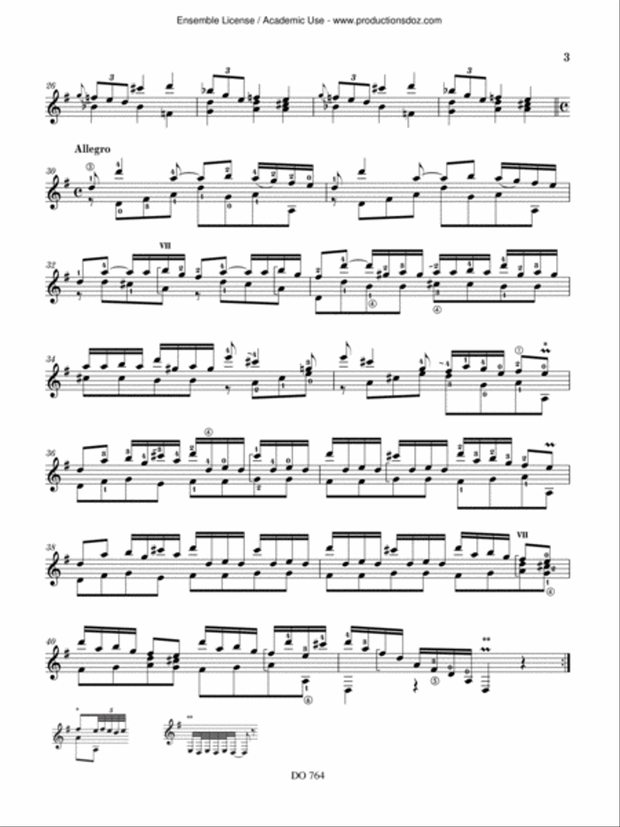 2 Sonates, vol. 4, K. 162, 555 Classical Guitar scores gallery preview page 3