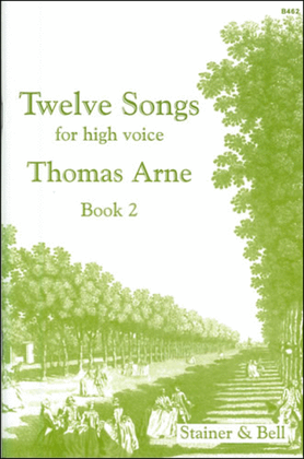 Book cover for Twelve Songs for High Voice. Book 2