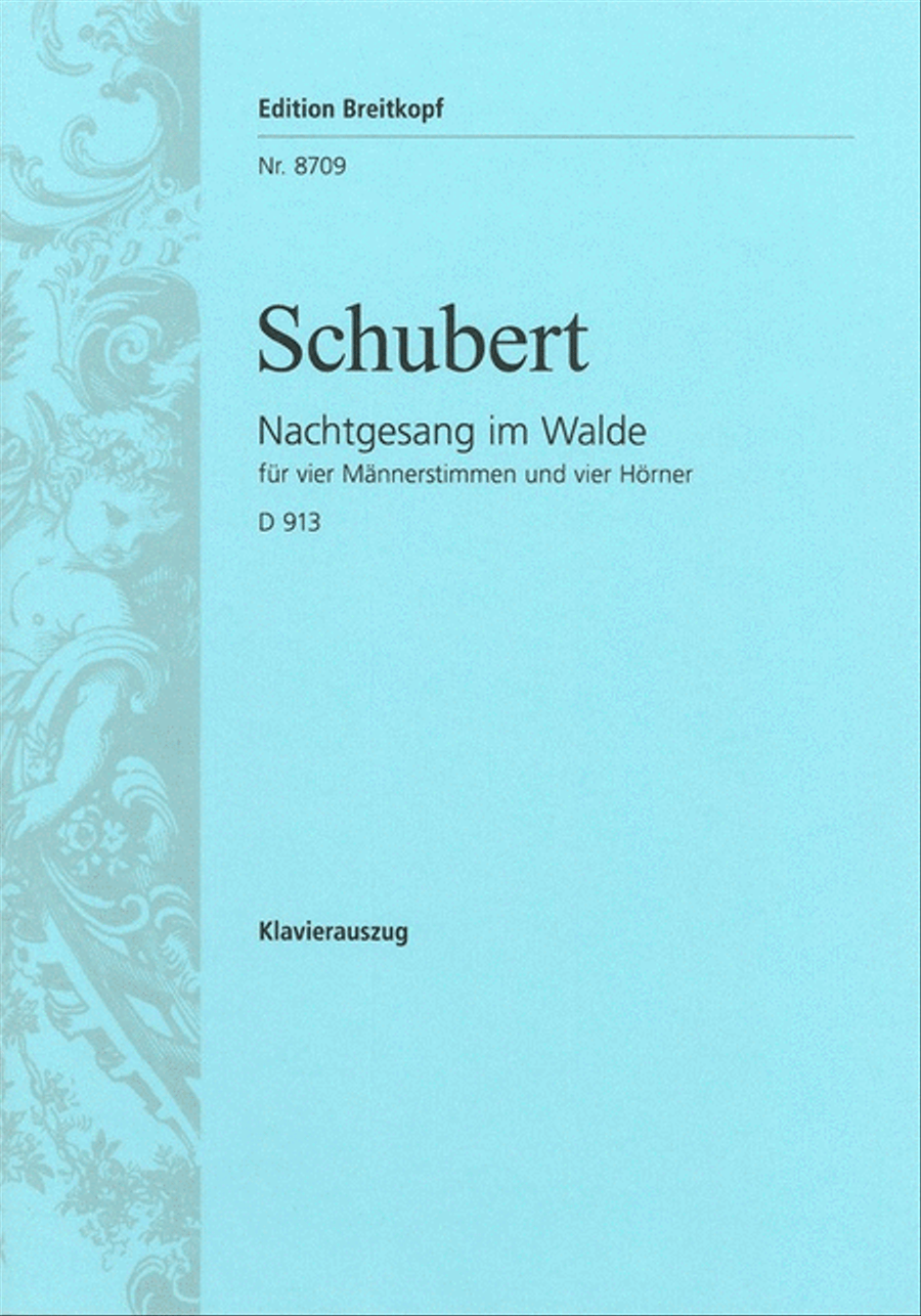 Nachtgesang im Walde D 913 [Op. post. 139] Choir scores gallery preview page 1