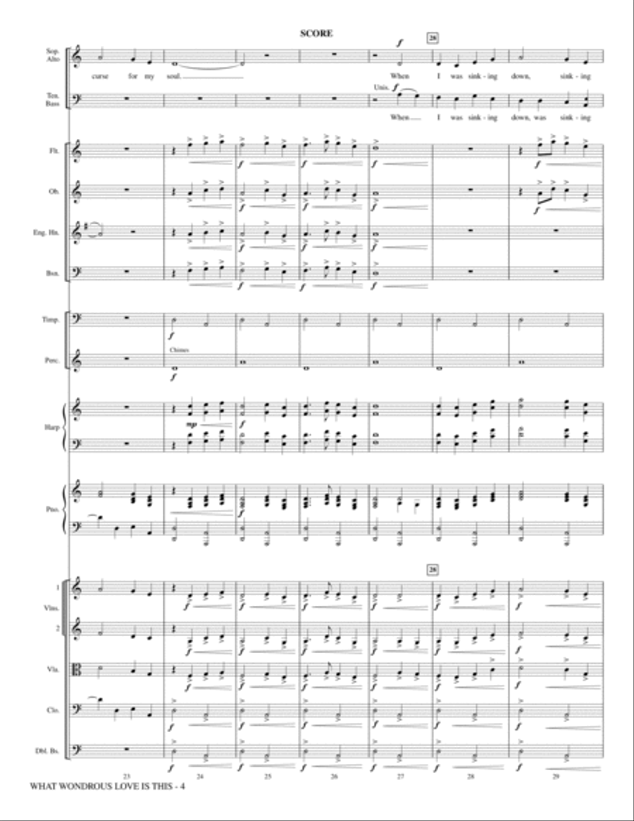 What Wondrous Love Is This (see Bonustrax 00102360) - Full Score Choir scores gallery preview page 4