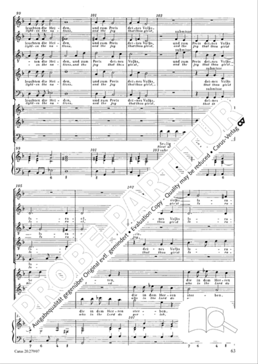 Musikalische Exequien I-III Orchestra scores gallery preview page 64