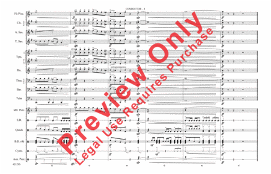 Workin' for a Livin' Marching Band scores gallery preview page 9