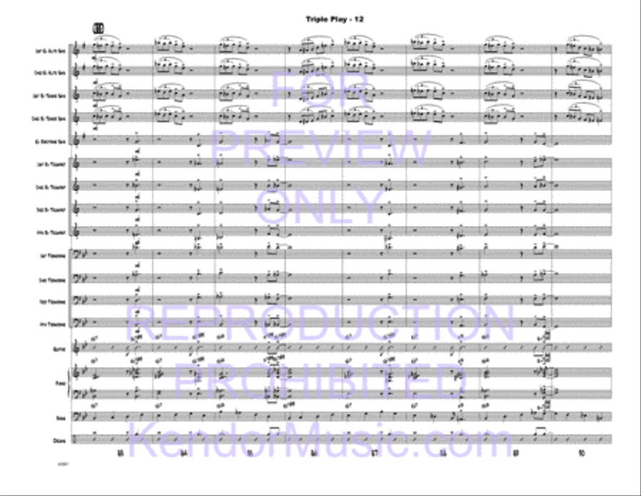 Triple Play Triple Play Jazz Ensemble scores gallery preview page 13