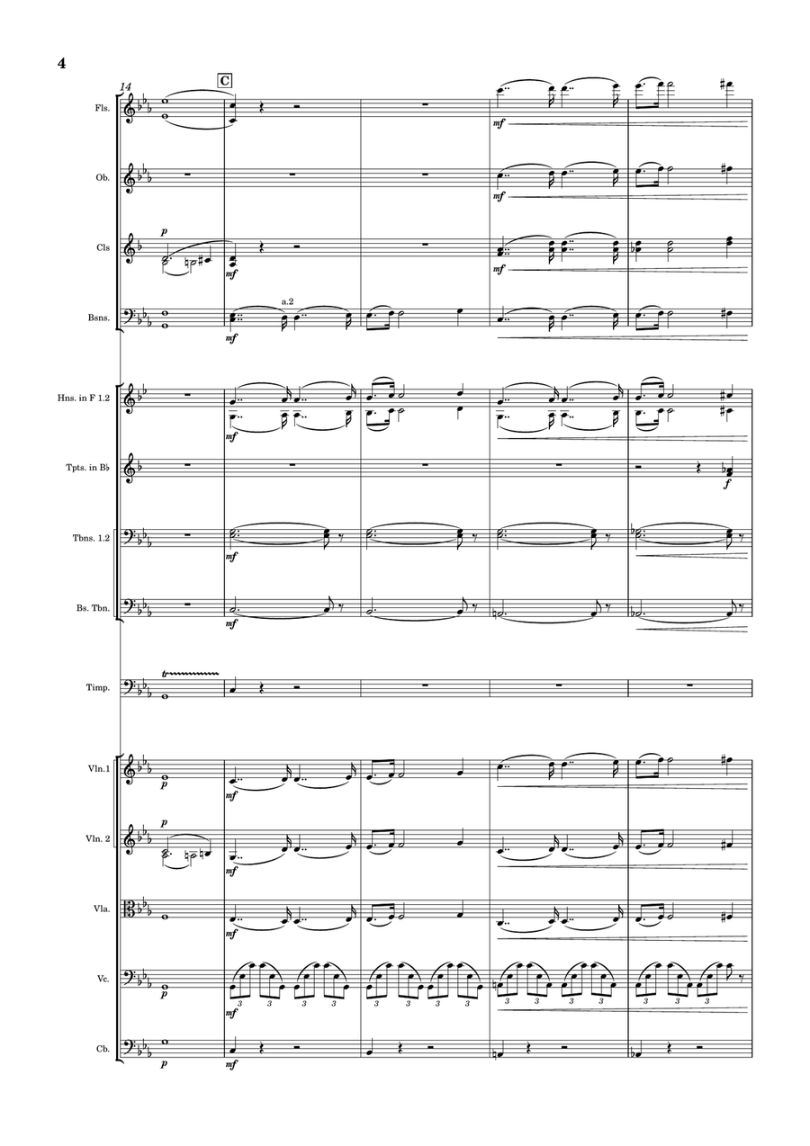 Warsaw Concerto Full Orchestra scores gallery preview page 4