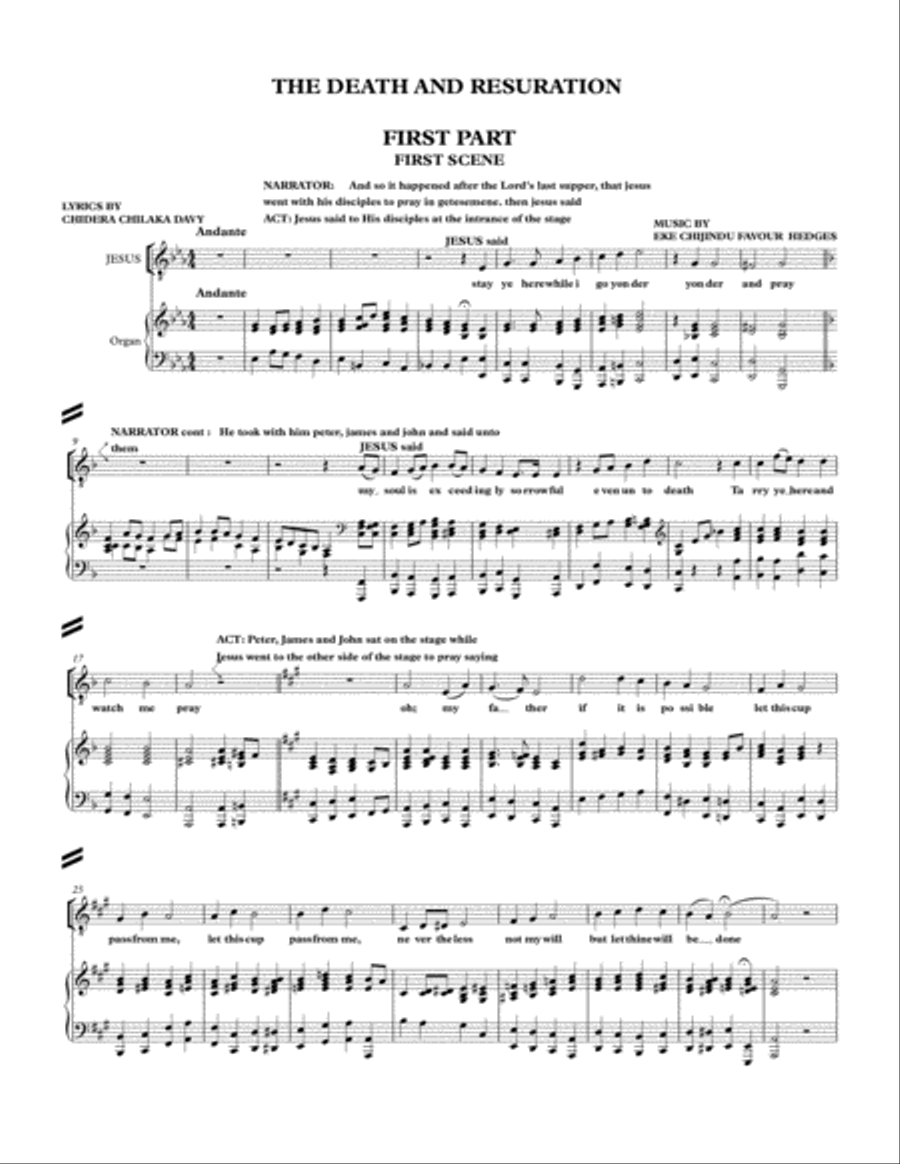 Opera for the DEATH AND RESSURATION OF CHRIST FULL MUSIC BOOK WITH ORCHESTRA Full Orchestra scores gallery preview page 3