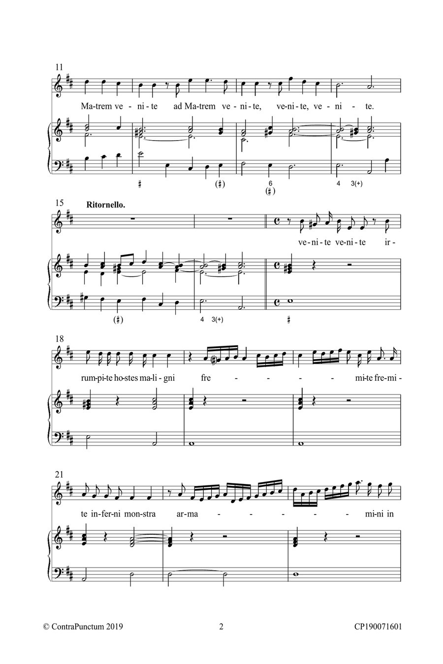 Gratiani, Bonifatio: Il Quinto Libro de Mottetti à Voce Sola, Roma 1669 Soprano Voice scores gallery preview page 6