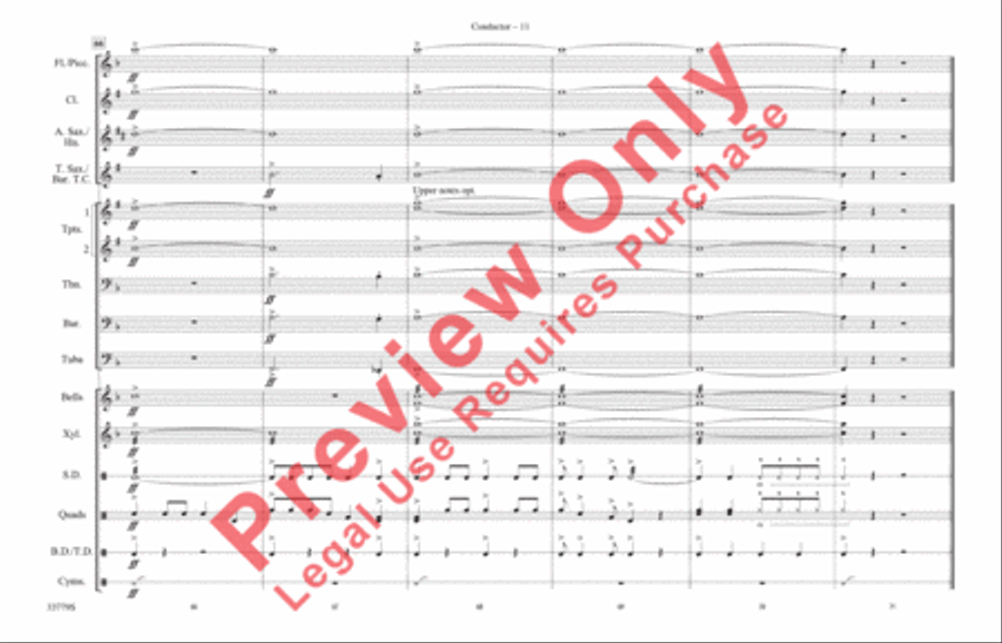 Stars and Stripes Forever Marching Band scores gallery preview page 12