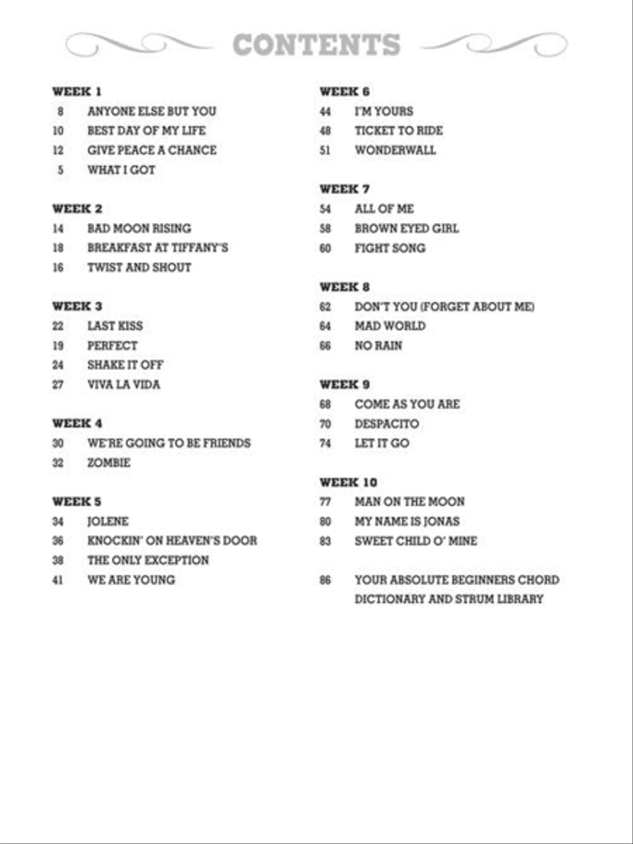 NYC Guitar School – Songs for Beginners Electric Guitar scores gallery preview page 5