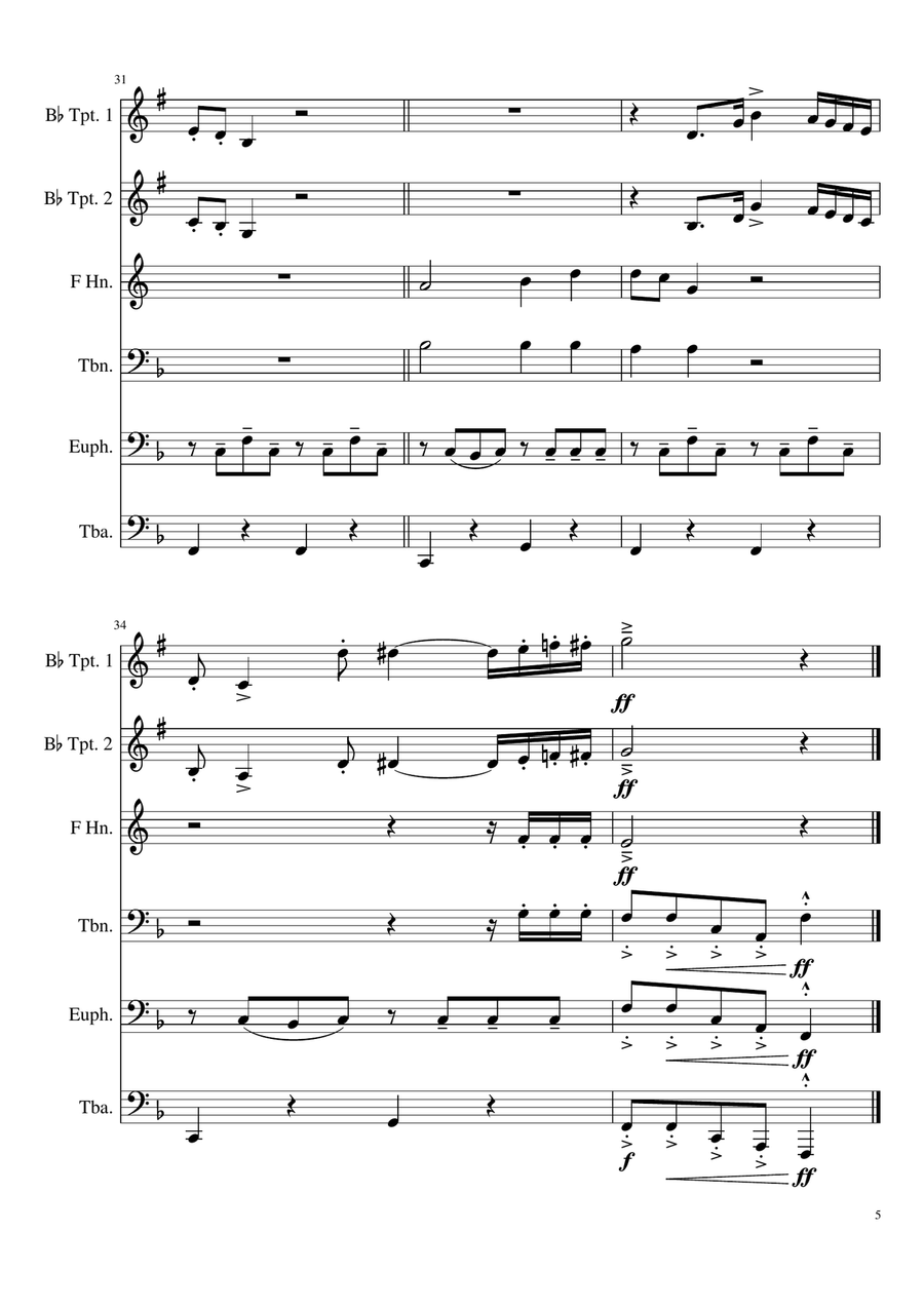 Tiritomba Brass Ensemble scores gallery preview page 5