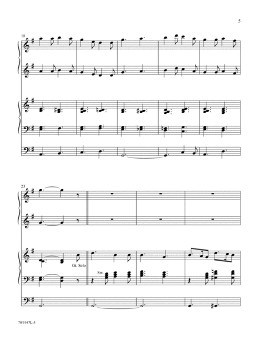 Begin the Song of Praise! Organ scores gallery preview page 4