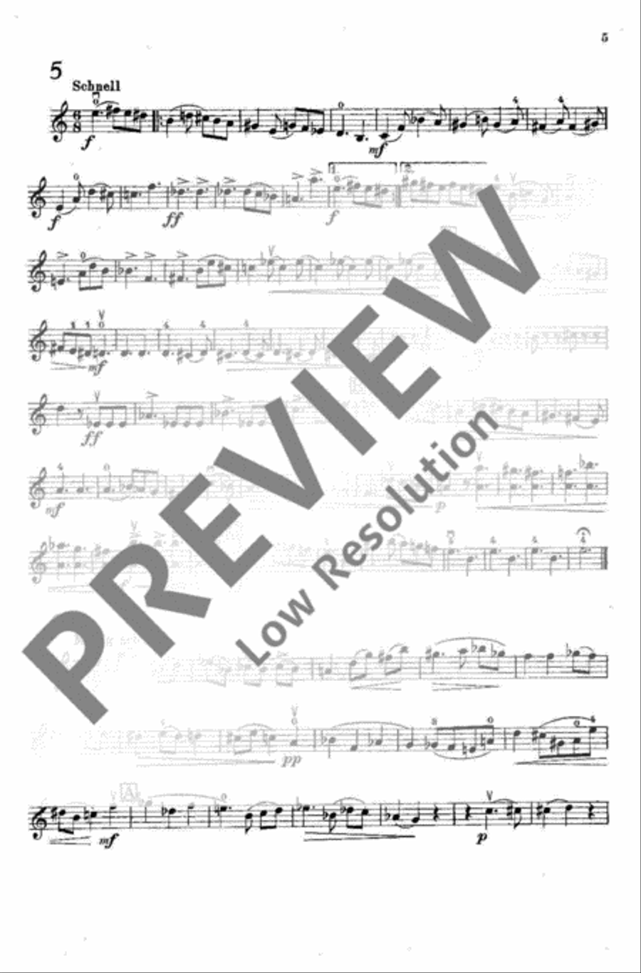 Eight Pieces Violin scores gallery preview page 6
