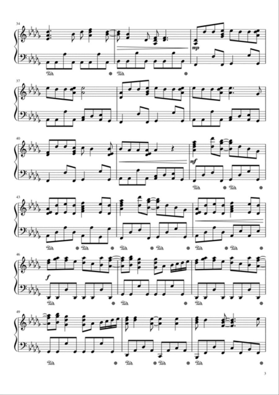 Video Killed The Radio Star Piano Solo scores gallery preview page 3
