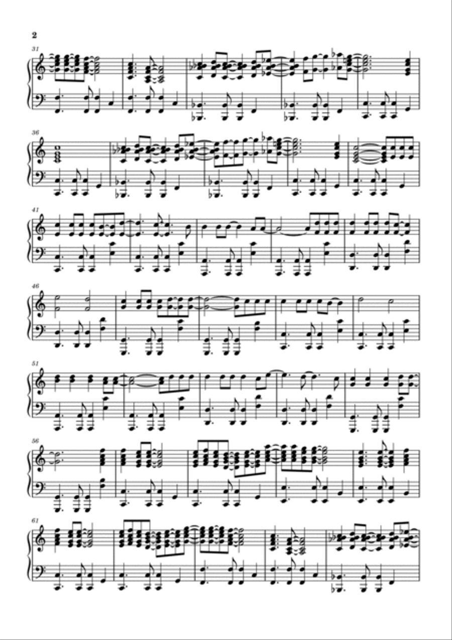 Don't Answer Me Piano Solo scores gallery preview page 2