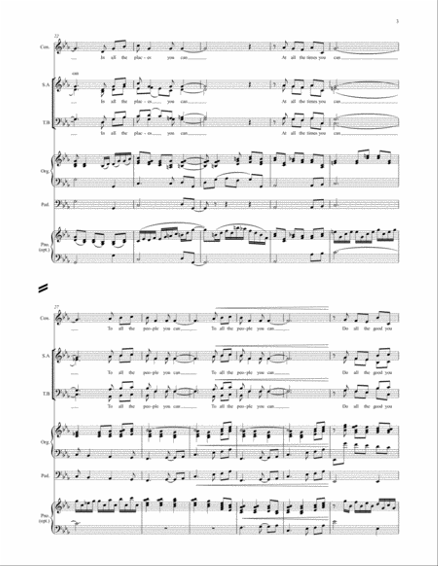 All the good you can Choir scores gallery preview page 3