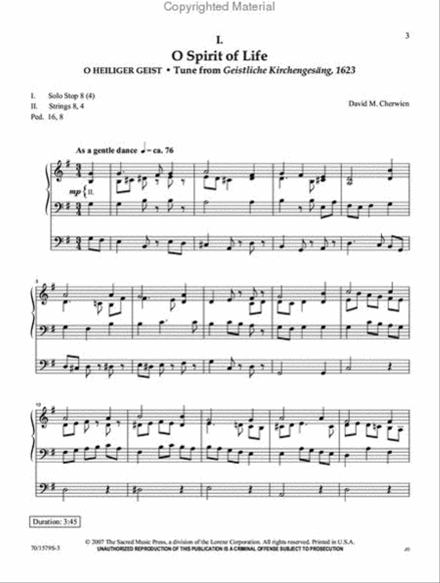 Pentecost Suite Pentecost Suite Organ Solo scores gallery preview page 2