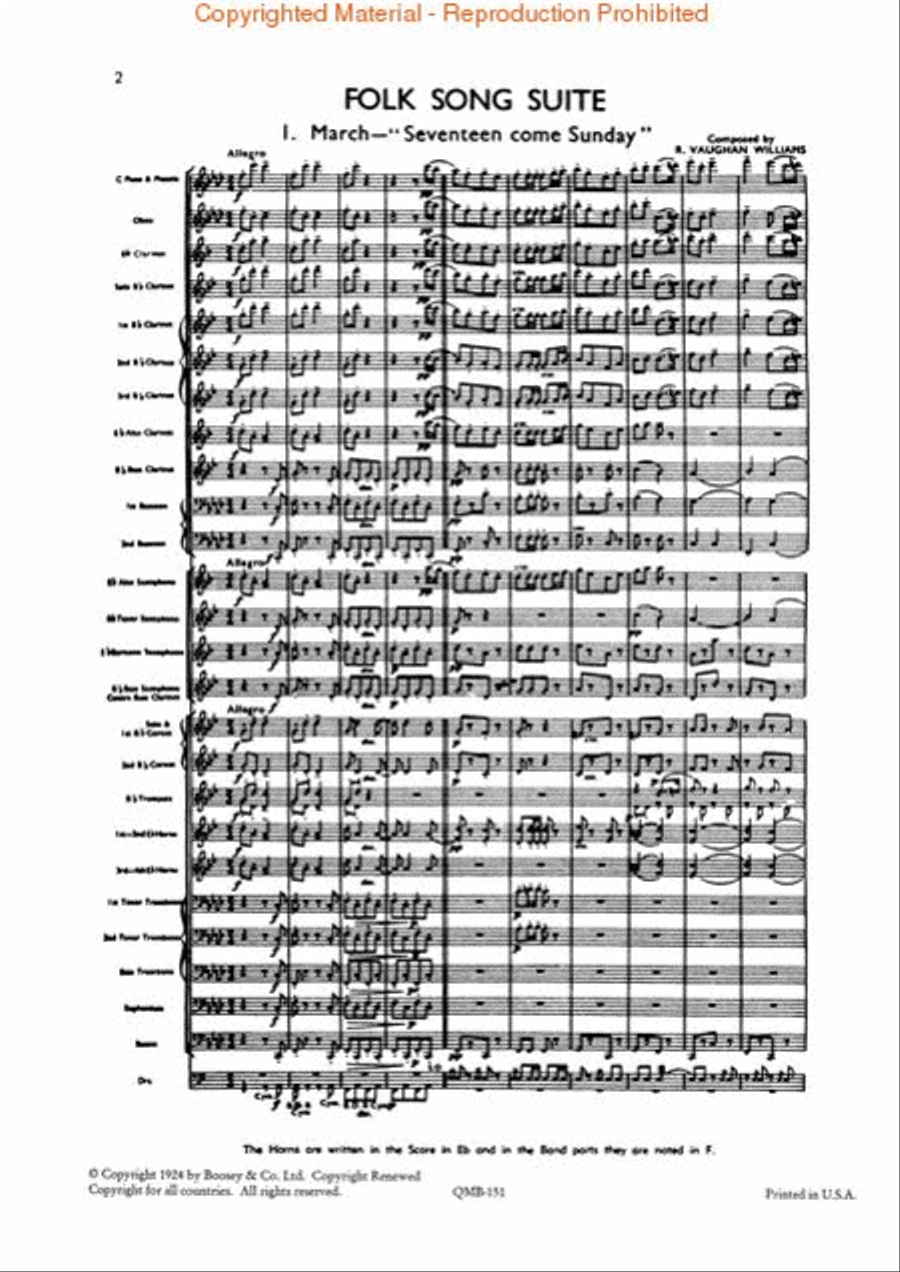 English Folk Song Suite English Folk Song Suite Concert Band scores gallery preview page 2