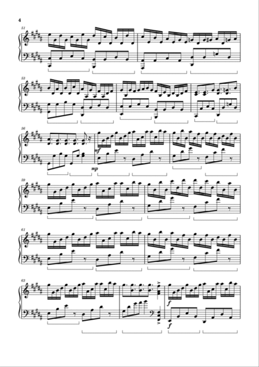 Flower Dance Variation Piano Solo scores gallery preview page 4