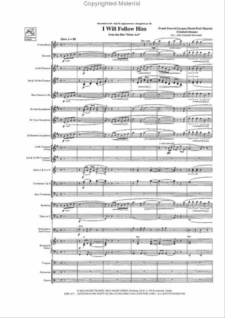 I Will Follow Him I Will Follow Him Concert Band scores gallery preview page 3