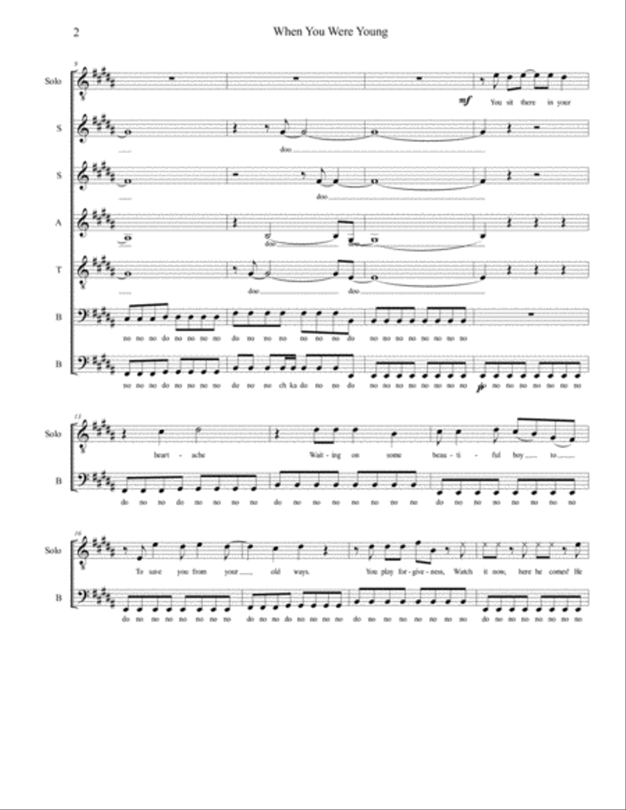 When You Were Young Divisi scores gallery preview page 2