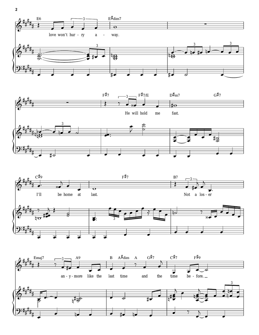 Maybe This Time Piano, Vocal scores gallery preview page 2