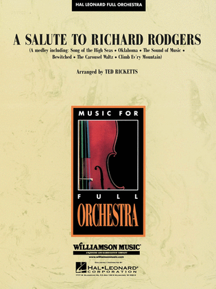 Book cover for A Salute to Richard Rodgers