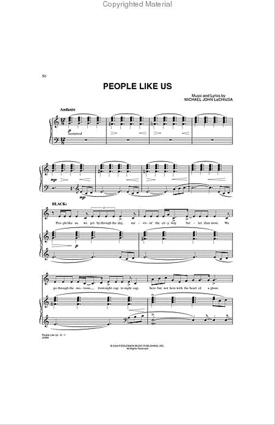 The Wild Party Piano, Vocal, Guitar scores gallery preview page 3