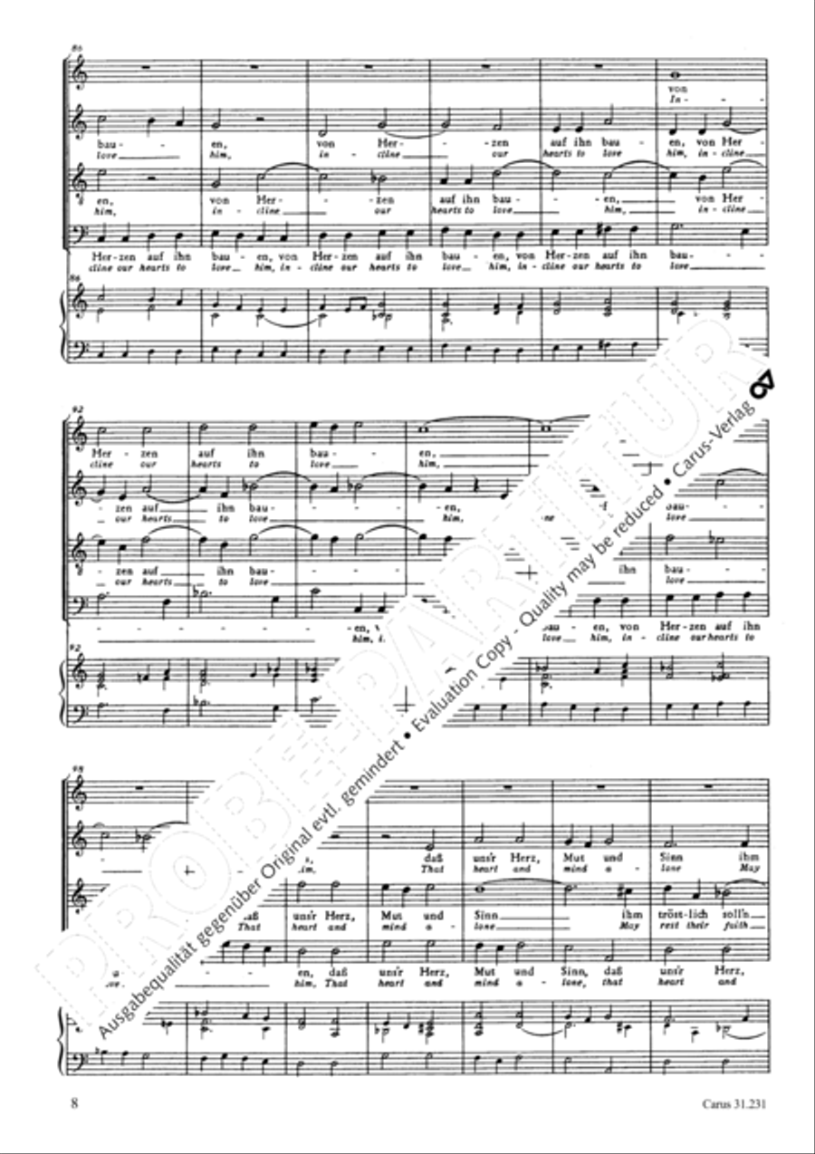 Give glory, praise and honor 4-Part scores gallery preview page 9