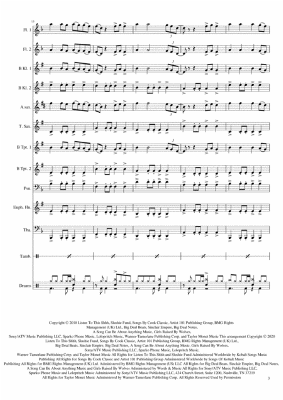 High Hopes Concert Band scores gallery preview page 3