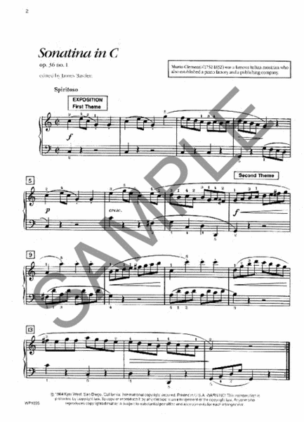 Sonatina in C, Op. 36, No. 1