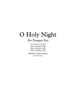 Book cover for O Holy Night. Trumpet Trio
