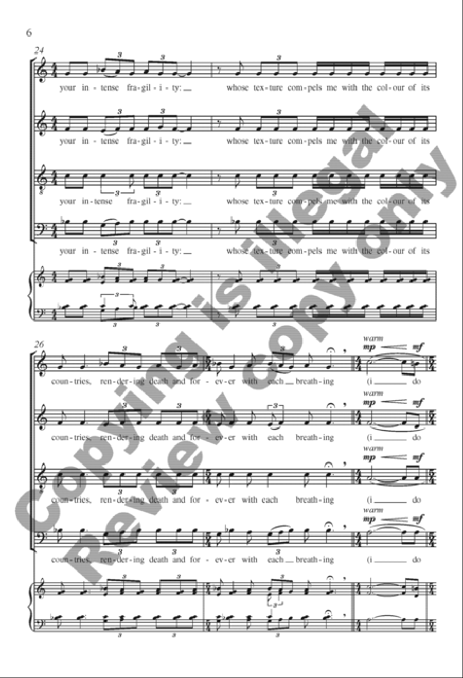 Sometimes I Feel Alive: 3. somewhere I have never travelled Divisi scores gallery preview page 13
