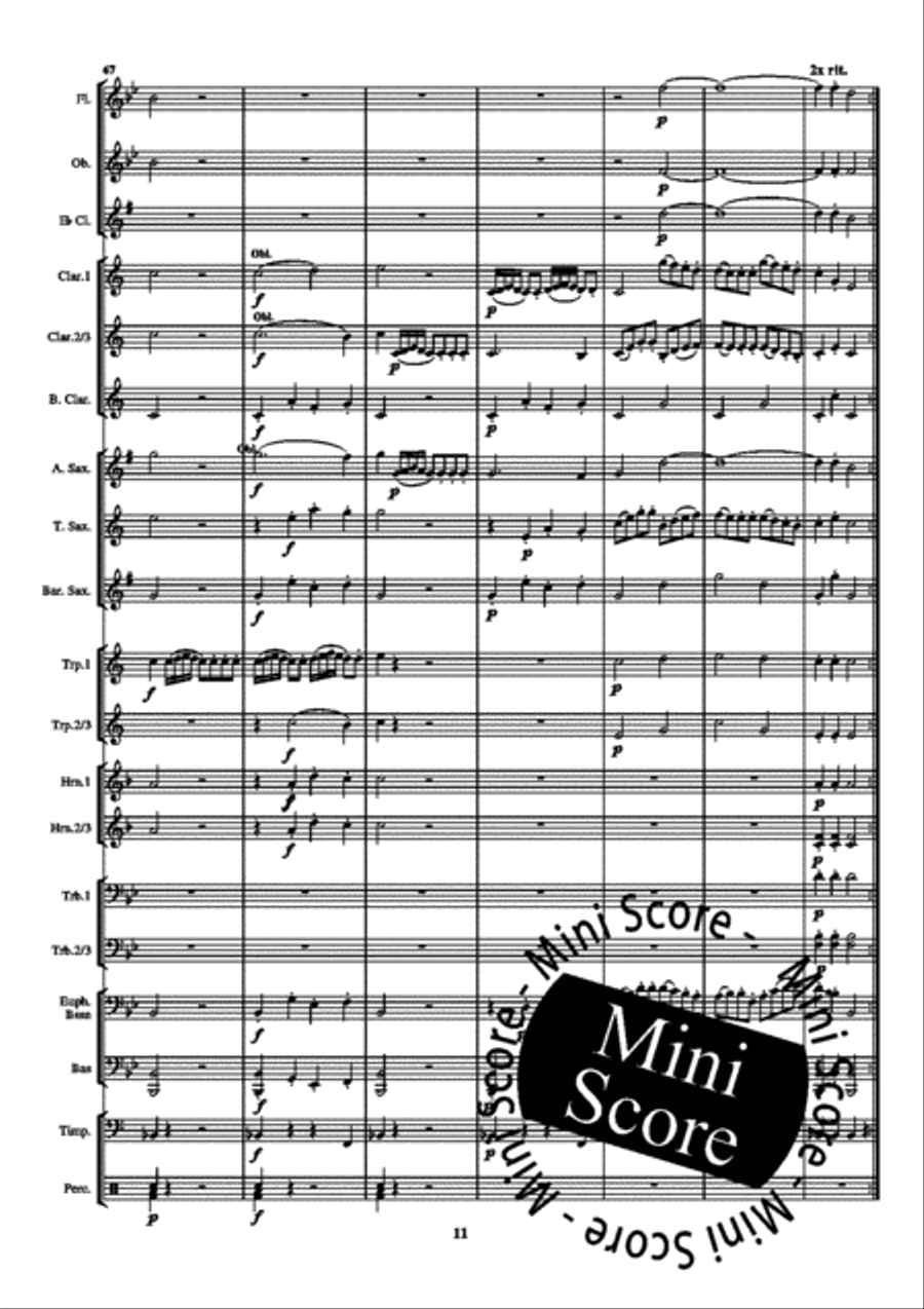 Mirabell Concert Band scores gallery preview page 15