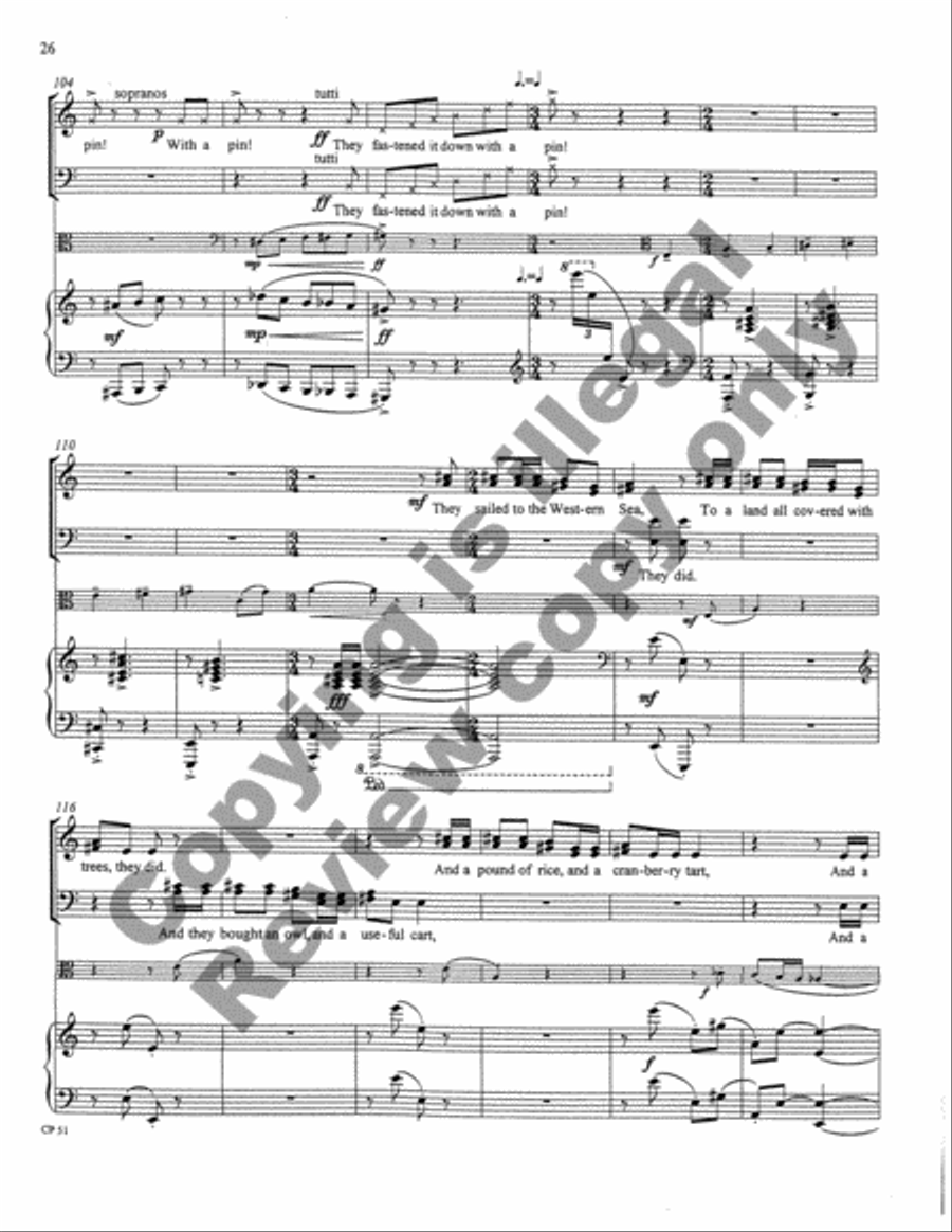 A Song, A Prayer, A Voyage 4-Part scores gallery preview page 55