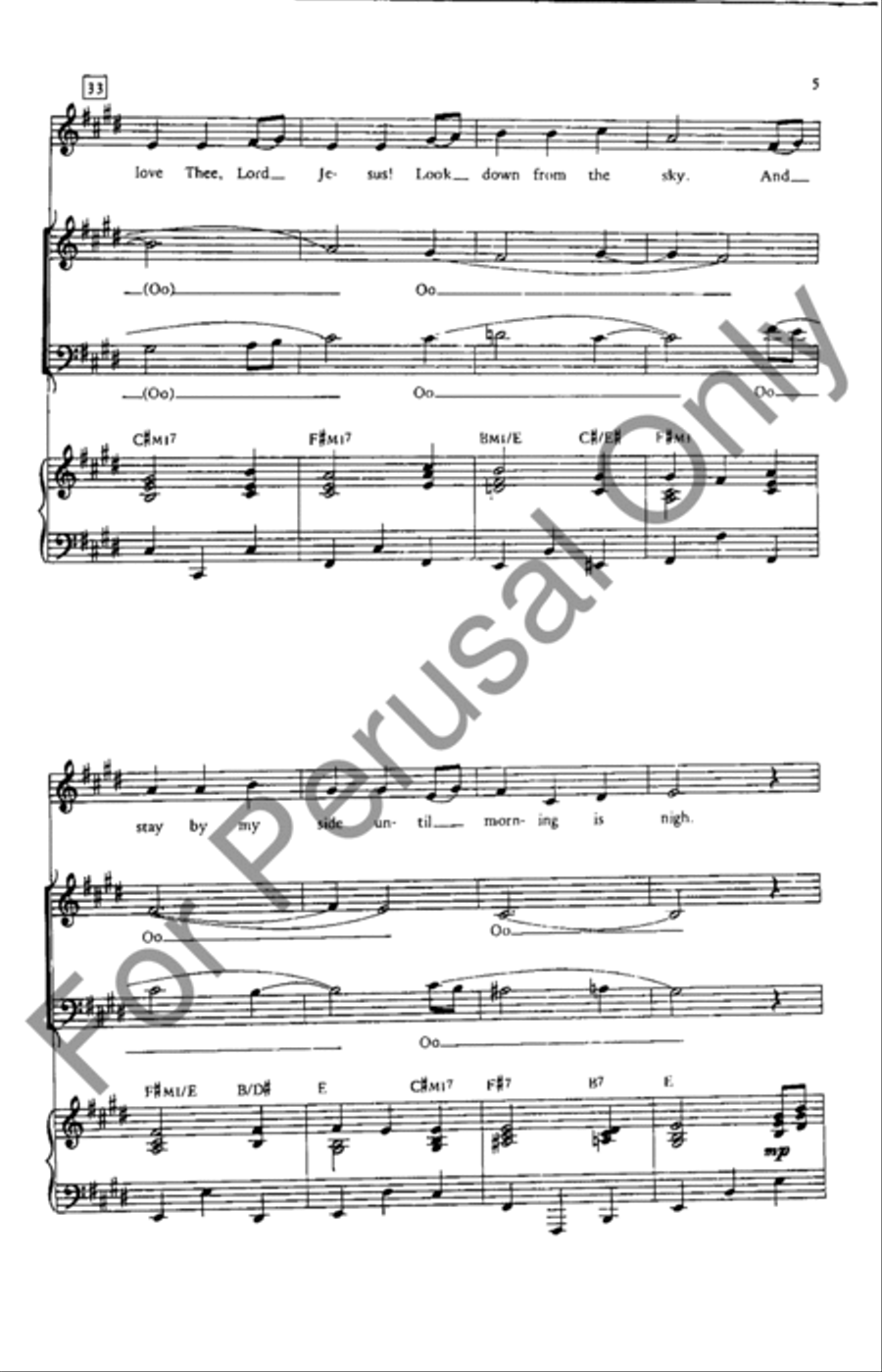 Away In A Manger 4-Part scores gallery preview page 5