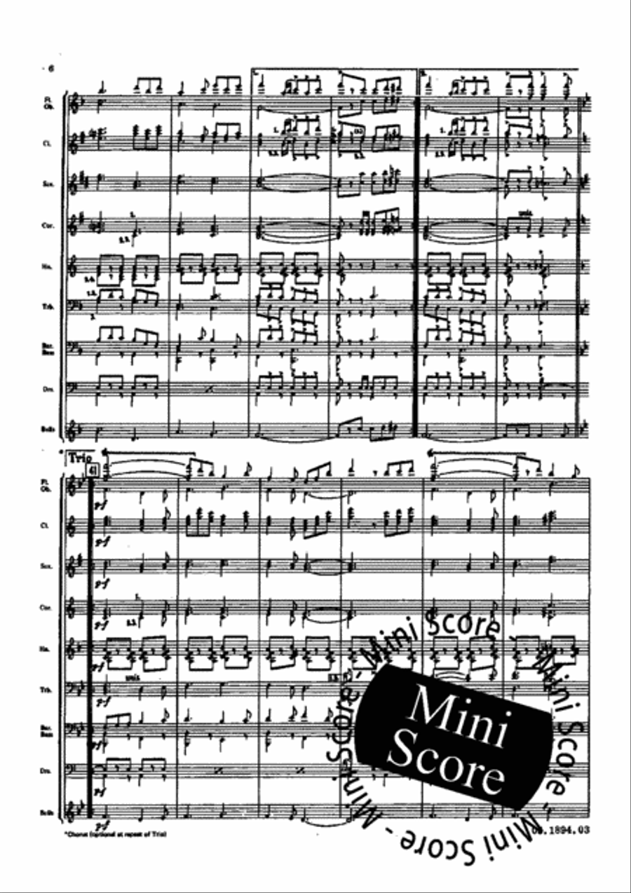 Christopher Columbus Concert Band scores gallery preview page 8