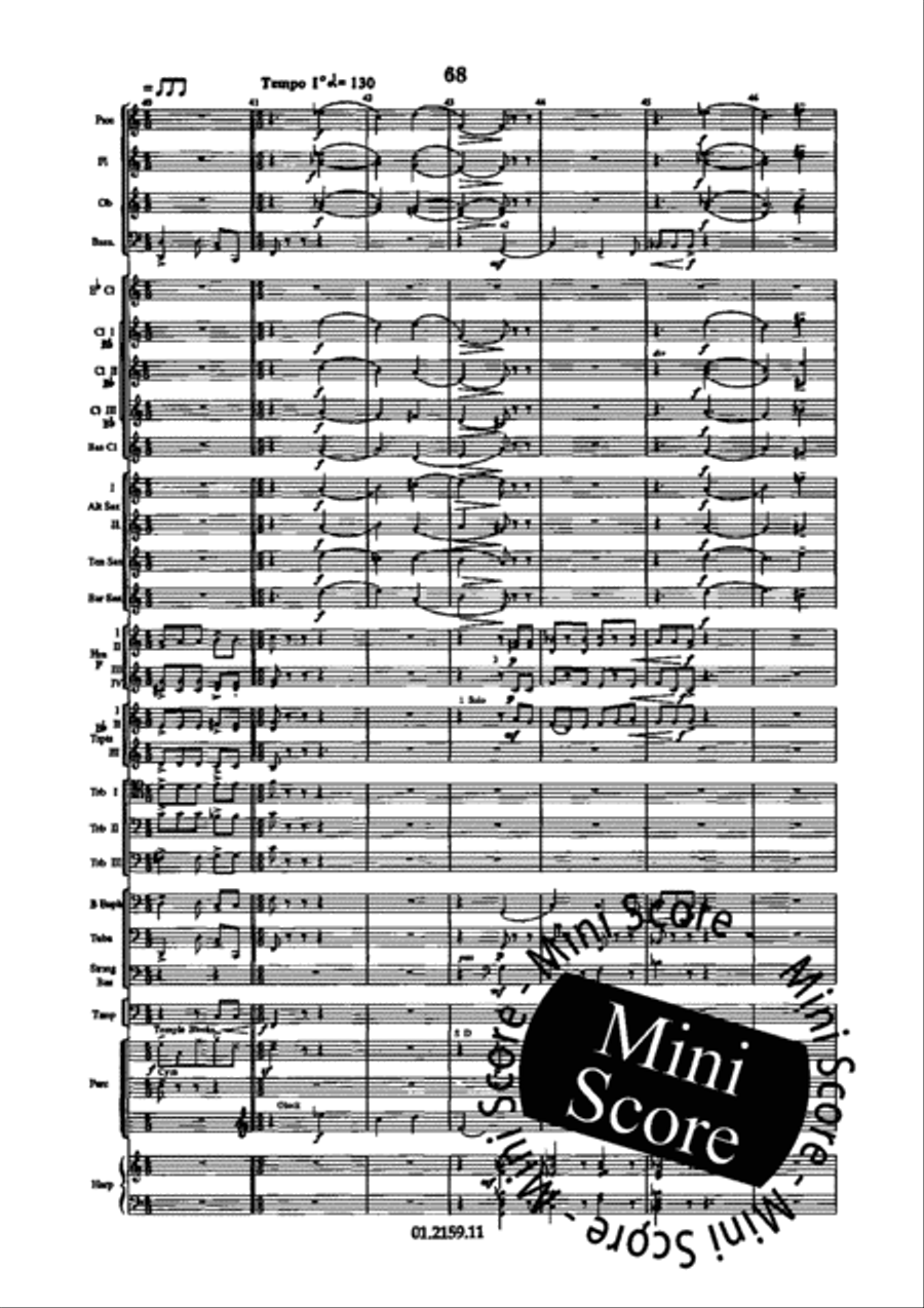 Dance Suite Concert Band scores gallery preview page 76