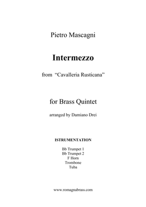 Intermezzo from Cavalleria Rusticana - Brass Quintet