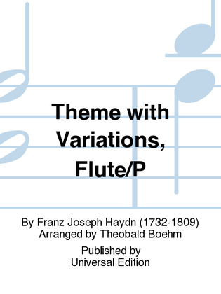 Book cover for Theme With Variations, Flute/P